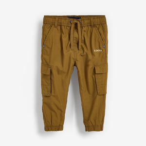Kids Cargo Pants New Fashionable Jogger Pants kids Zipper Fly boys pant Solid Color Loose <b>little</b> boy Jogger Kids Cargo Pants - Product Image 1