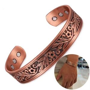 Brazalete de Cobre con Nudo Celta, Imitación Antigua, Brazalete Abierto con Cierre Magnético, Ecológico, Recuerdo de Boda, Fiesta Nupcial - Product Image 4