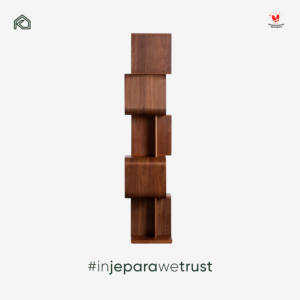 Mustofa <b>Wooden</b> Bookshelf Display Rack Open Shelf for Living Room Cafe Hotel Indonesia Furniture Supplier - Product Image 5
