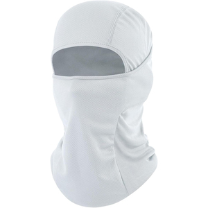 Pasamontañas Unisex Blanco Transpirable Ligero 100% Poliéster de Alta Calidad, Color Sólido, Casual, para Adultos, Paquete de Cuatro - Product Image 3