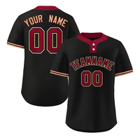 Desain Terbaru Jersey Baseball Gaya Baru Untuk Dewasa Kualitas Premium Jersey Baseball Warna Solid Untuk Dijual Online