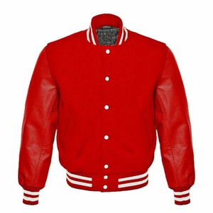 Professional Lettermen Puffer <b>Jacket</b> Windproof Comfortable <b>Leather</b> Sleeves High Varsity <b>Jacket</b> OEM Service Cheap Price Wholesale - Product Image 3