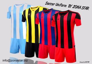 ชุดฟุตบอลผู้ชายแบบสั่งทำพิเศษ แห้งเร็ว 100% โพลีเอสเตอร์ สำหรับผู้ใหญ่ บริการ OEM พร้อมพิมพ์โลโก้ทีมด้วยเทคนิคการพิมพ์แบบรีดร้อน - Product Image 4