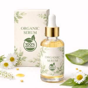 Sérum visage premium à l'acide hyaluronique et au bakuchiol, éclaircissant, anti-acné, anti-âge, pour une peau éclatante, blanchissant, enrichi en vitamine C - Product Image 1