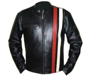 Chaqueta Bomber de Piel de Oveja de Alta Calidad para Hombre, con Cuello Alto, Impermeable, Transpirable, Resistente al Viento y Ecológica, Estilo Urbano - Product Image 1