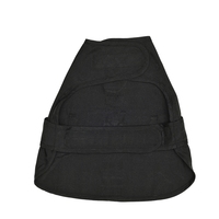 Harnais pour chien en nylon noir réglable pour petites races, style simple, fermeture à boucle, lavable en machine, respectueux de l'environnement, avec ceinture décorative