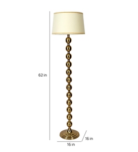 Lámpara de Pie Moderna de Lujo con Pantalla de Tela y Hierro Blanco, Base de Hierro, Desmontable, OEM ODM, Bajo MOQ, Precio de Fábrica, Venta al Por Mayor, Suministro a Granel - Product Image 1