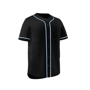 เสื้อเบสบอลพิมพ์ลายดิจิทัลคุณภาพสูงแบบขายส่งล่าสุด ระบายอากาศได้ดี ไซส์ใหญ่พิเศษ ผลิตจากโพลีเอสเตอร์ 100% เสื้อซอฟต์บอลแบบเปล่า - Product Image 4