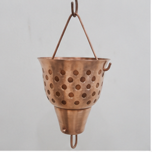 ชุดถังแขวนโซ่ทองแดงสำหรับตกแต่งสวนกลางแจ้ง สไตล์เรียบง่าย - Product Image 6