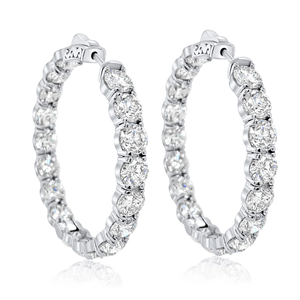 Boucles d'oreilles en or massif 14 carats avec diamants certifiés IGI, taille marquise Inside Out de 2,60 carats, pour mariage ou cadeau de fête - Product Image 3