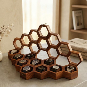 Estuche de Madera para Reloj con Servicio de Grabado Personalizado, Caja de Almacenamiento y Exhibición de Relojes de Madera de Lujo por AYAANS - Product Image 5