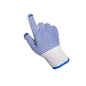 Protective Work Gloves for Material Handling and Assembly OEM <b>PVC</b> Dotted Safety Gloves Cotton Grip Gloves for Warehouse - Product Image 5