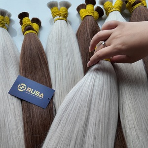 Cheveux vierges humains 100% alignés sur les cuticules, extensions de cheveux en vrac du Vietnam, fournisseur - Product Image 1