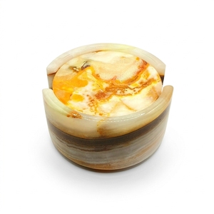 Top Selling Simple Elegant Onyx Coaster for Kitchen Dining Room Use Eco-Friendly Design American Style Hotels Reasonable - Product Image 1