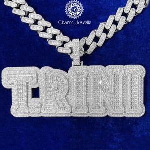 Charm_Jewells <b>King</b> <b>Crown</b> Pendant 925 Silver 22K Gold Plated Bezel Set Moissanite IGI Certified Hiphop Men's Gift Jewelry - Product Image 4