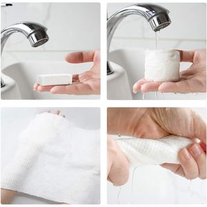 Serviette Magique Compressée Épaisse Jetable Grande Taille, Serviette de Voyage Portable Réutilisable pour Camping et Randonnée - Product Image 3