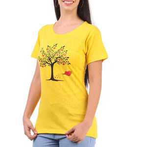 Soft Fit Women T Shirts Comfortable Women T Shirts Cotton Casual Wear Daily Fashion Stylish - Product Image 2