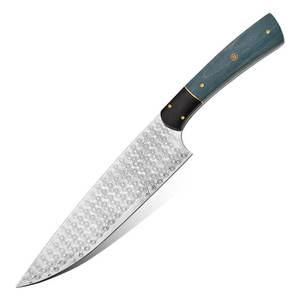 Couteau de Chef Forgé en Acier Damas Fait Main, Lame Fixe Tranchante, Service OEM/ODM Personnalisé de Haute Qualité, Meilleures Ventes, Manche en Bois - Product Image 1