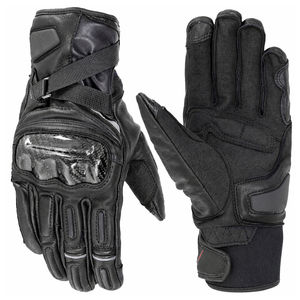 Guantes Tácticos de Motocicleta de Cuero, Completos, Resistentes al Viento, para Invierno, Talla Grande, Transpirables, Equipo de Protección para Carreras - Product Image 1