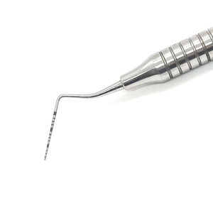 Sonde dentaire chirurgicale manuelle à une extrémité pour diagnostic parodontal, en acier, certifiée CE, ensemble d'instruments de classe - Product Image 4
