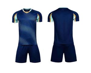 Uniforme de Fútbol de Poliéster con Estampado Digital de Alta Calidad, Camiseta de Fútbol Sólida de Manga Corta, Transpirable, Uniforme de Fútbol Personalizado para Hombre - Product Image 3