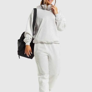 Ensemble sweat à capuche unisexe oversize 2026 – Couleur unie, molleton de coton, décontracté, pour l'automne, avec poches, respirant, coupe classique - Product Image 1