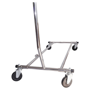 Exhibidores de Ropa Plegables Modernos, Cromados, Resistentes, Metálicos, de Lujo, Portátiles, para Minoristas, OEM, ODM - Product Image 5