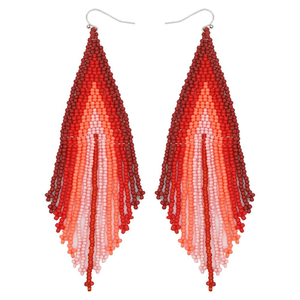 ต่างหูห้อยประดับลูกปัด Miyuki สไตล์โบฮีเมียน ทำมือสำหรับผู้หญิง โดย MD HANDICRAFTS - Product Image 6