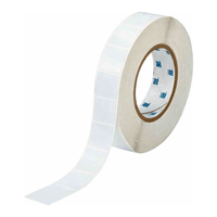 Label Poliester Kriogenik Ultra-Tipis Brady -196C Tahan Lama, Matt, Perekat Sendiri untuk Printer Inti 3 inci