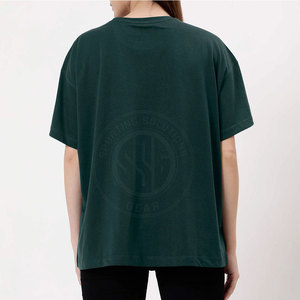 Camisetas personalizadas extragrandes para mujer al por mayor, de algodón, holgadas, de manga corta, informales, para mujer, venta de ropa en línea - Product Image 5