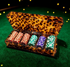 Caja de Almacenamiento Acrílica para Fichas de Mahjong con Diseño de Caparazón de Tortuga, con Compartimentos Organizadores para Juegos de Mesa y Viajes - Product Image 6