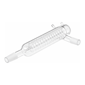 Condenseur PYREX Friedrichs avec embout de récupération, raccords coniques standard 24/40, en verre borosilicaté pour distillation - Product Image 3