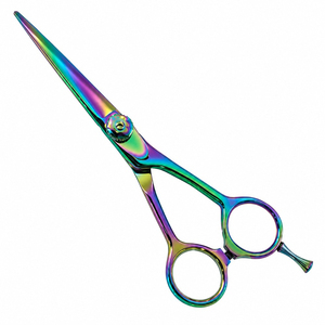 Ciseaux de coiffure professionnels de haute qualité avec logo personnalisé, ciseaux de barbier en titane, ciseaux de coupe pour salon - Product Image 1