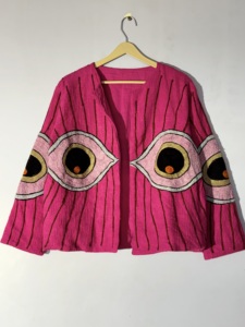 เสื้อแจ็คเก็ตปักลายซูซานีกำมะหยี่ทำมือ - เสื้อโค้ทสไตล์โบฮีเมียน - Product Image 1
