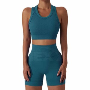 New Arrival Comfortable Custom Solid Women's Yoga Set High Quality Quick-drying Breathable Fitness Wear Anti-Bacterial - Product Image 1