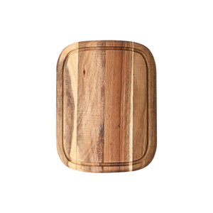 Planche à découper ronde en bois d'acacia naturel, vente en gros d'usine - Product Image 2