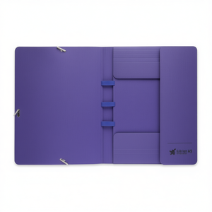 A5 <b>Folder</b> Purple With Pocket Elastic Closure <b>For</b> <b>Documents</b> - Product Image 2