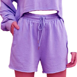 Shorts Deportivos Casuales de Cintura Alta para Mujer, al por Mayor, 100% Algodón Ecológico, Coloridos, de Moda, para Correr y Gimnasio - Product Image 5