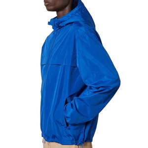 Chaqueta cortavientos transpirable de moda informal ligera de talla grande para hombre, Anorak impermeable, decoración bordada, resistente al agua - Product Image 4