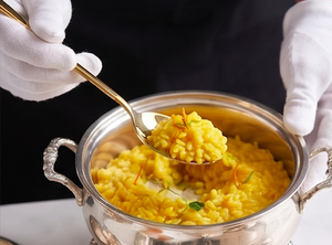 Ensemble de couverts en acier inoxydable doré, finition simple, résistant au lave-vaisselle, pour la salle à manger, la cuisine, les mariages et les hôtels - Product Image 6