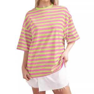 Camiseta de Manga Corta con Cuello Redondo para Mujer, Estilo Formal, con Botones, Personalizada, para Crop Top, Negra con Estampado, Precio Económico, OEM - Product Image 4