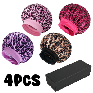 Conjunto de Regalo de Chándal para Hombre - Gorros de Protección para Dormir Unisex, Paños Elásticos para la Cabeza y Gorros de Ala Ancha 100% Seda, Estilo Casual - Product Image 4