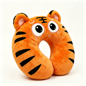 หมอนรองคอรูปตัวยูลายเสือน่ารัก หมอนรองคอตุ๊กตาเสือน่ารัก - Product Image 2
