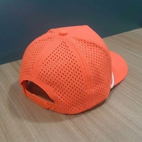 Casquette de golf personnalisée à 5 panneaux, perforée, découpée au laser, visière pré-courbée, OEM ODM, marque privée, style urbain, image, couvre-chef, faible MOQ