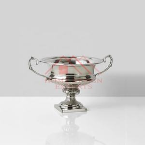 Accueil Hôtels et restaurants Vase à fleurs en métal antique doré pour la décoration de jardin Urnes de sol de mariage Planteur - Product Image 6