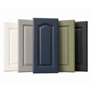 Puertas de Madera con Panel Elevado Personalizadas, Venta al por Mayor de Fábrica en Vietnam, Componentes Modernos para Muebles de Cocina - Product Image 1