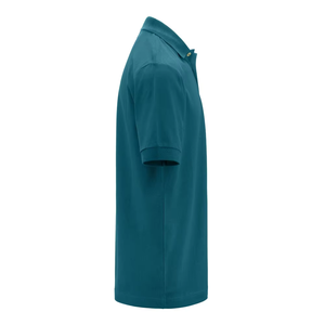 Polo décontracté pour homme, coupe ajustée, manches courtes, en coton, col montant, style streetwear, pour l'été - Product Image 1