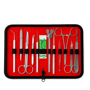 Kit de Instrumentos Quirúrgicos Dentales, Juego de Herramientas de Acero Inoxidable con Tijeras y Bisturí para Procedimientos Dentales, Certificado CE - Product Image 1