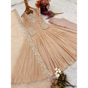 ชุด anarkali ดีไซเนอร์ปักลายรุ้งสำหรับชุดงานพรอม - Product Image 2