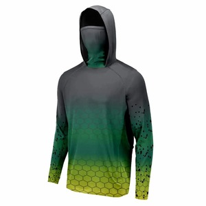 Sweat à capuche de pêche pour homme avec protection UV, pull à manches longues, vêtements de performance pour l'extérieur, impression par sublimation - Product Image 4